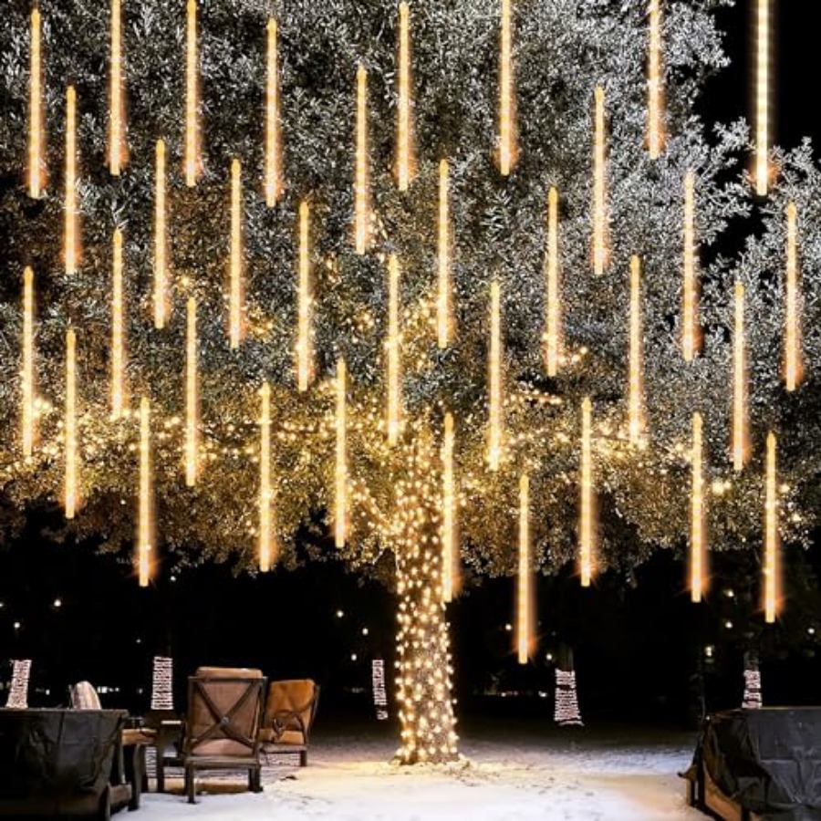 Outdoor Lighting Youtube - Christmas Lights Outdoor, Meteor Shower Rain