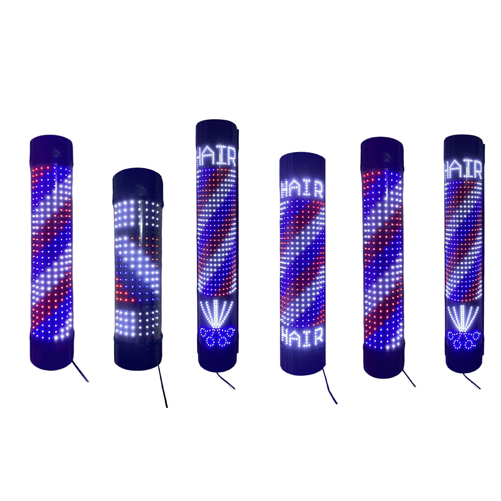Outdoor Lighting Lux - Barber Pole LED Light Rotating Wall