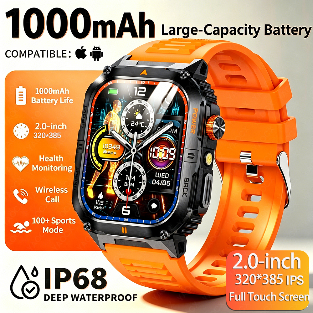 Outdoor Lighting Ip Rating - Military Smartwatch Outdoor Sports 1000 Mah
