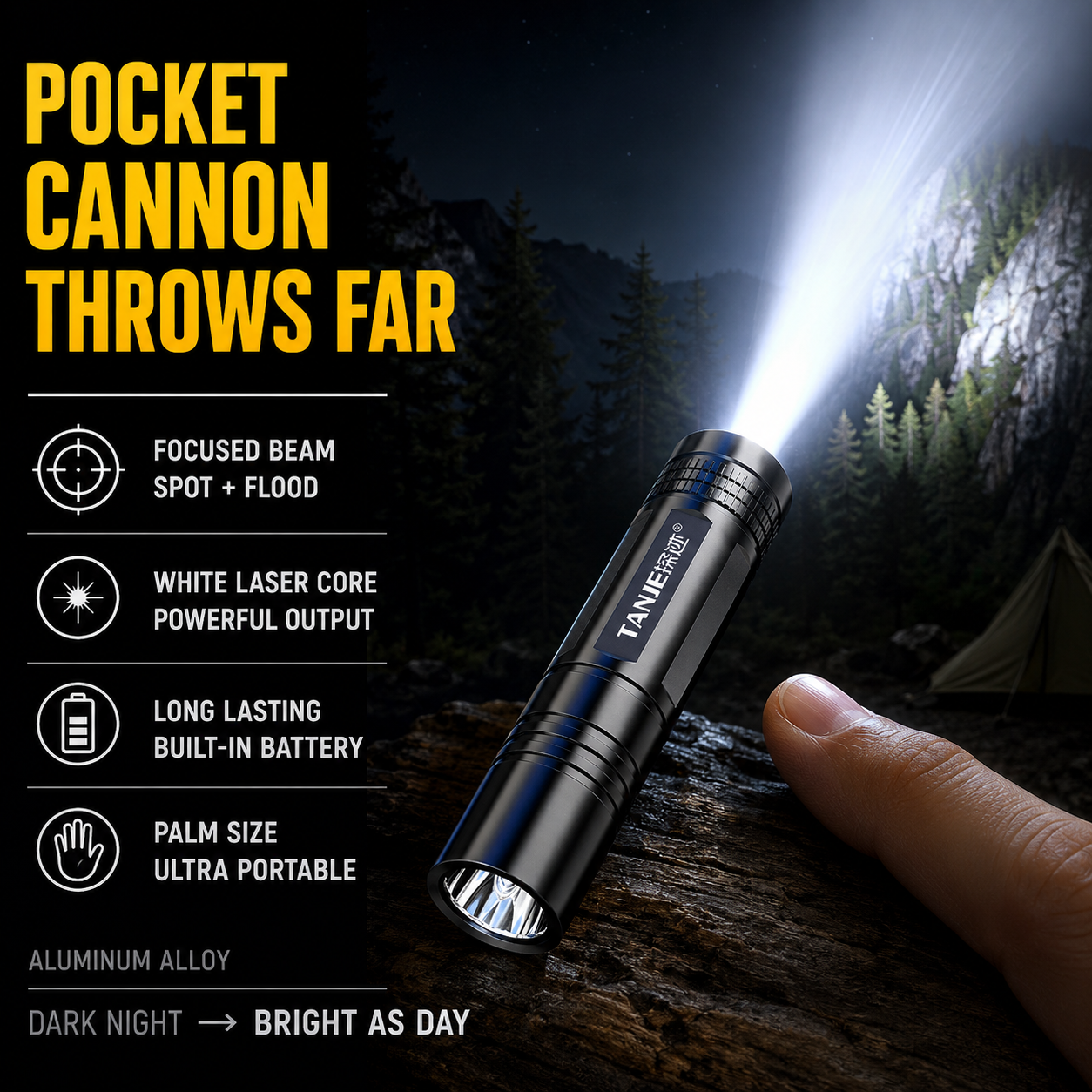 Outdoor Lighting Setup - Outdoor Flashlight Small Mini Lighting Strong