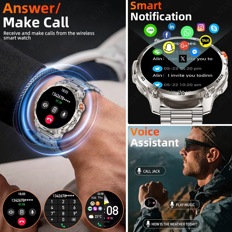 2026 New 1.75inch Smartwatch M - Outdoor Lighting Ip Rating 评论和价格