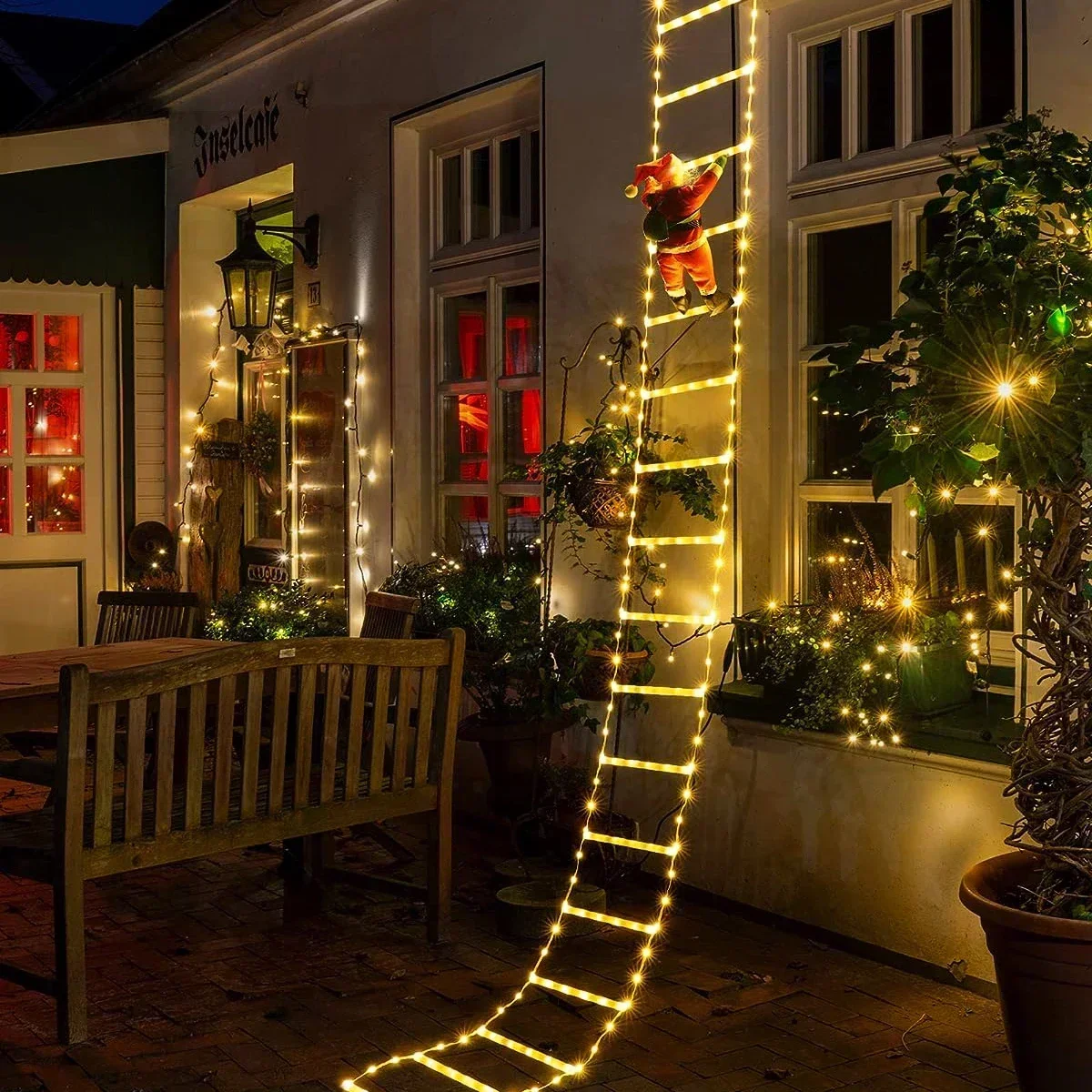 LED Ladder Light for Santa Cla - Outdoor Lighting Xmas 评论和价格