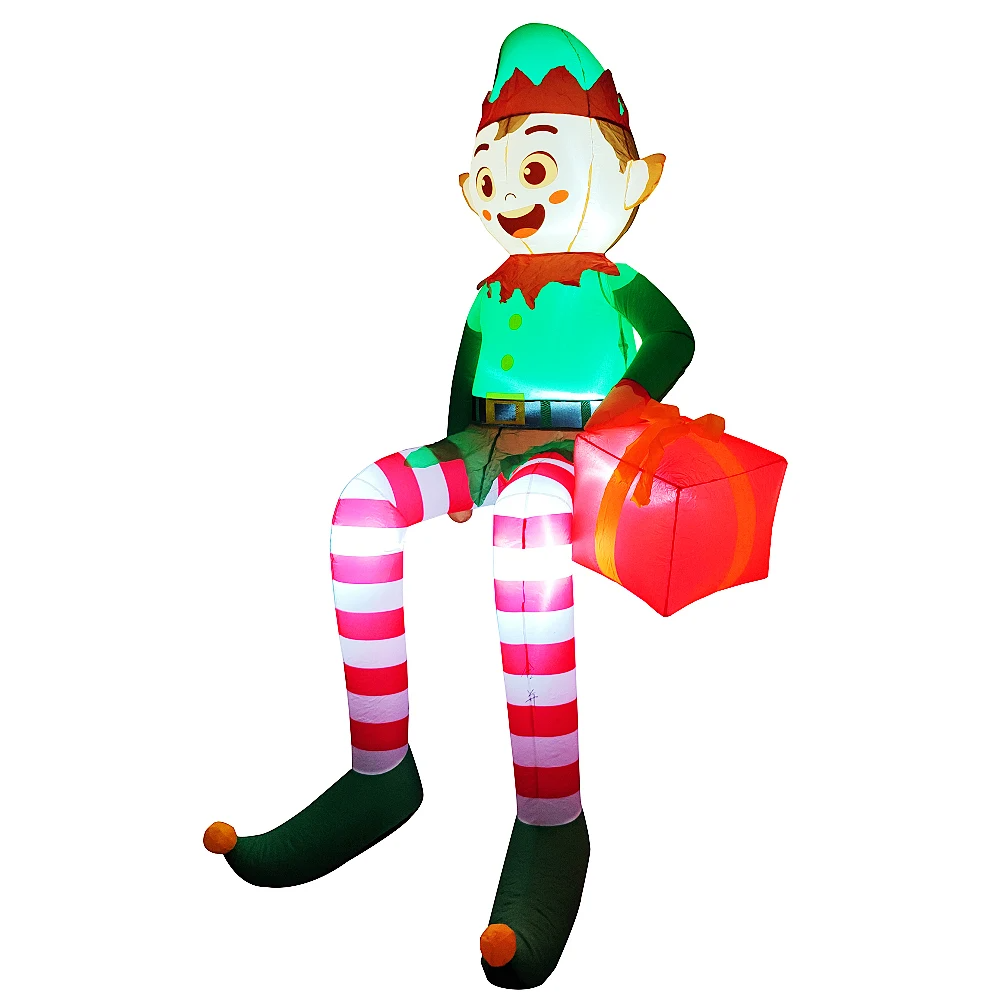 8FT Christmas Inflatable Trim  - Outdoor Lighting Xmas 评论和价格