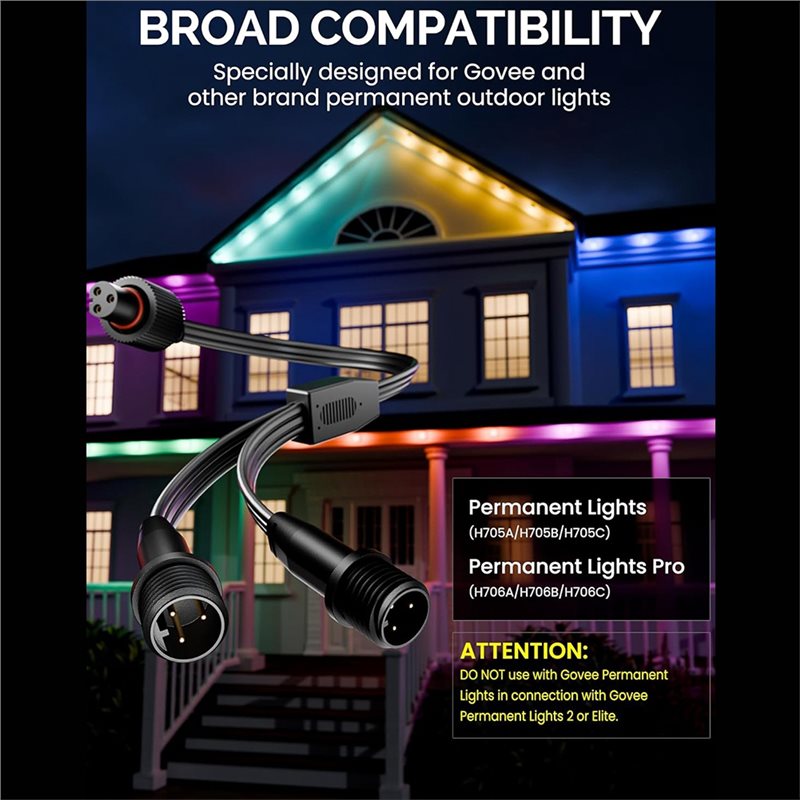 【NEWLY】2 Pack Y-Connector Spli - Outdoor Lighting Govee 评论和价格