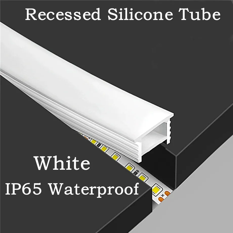 Recessed White Silicone Tube L - Outdoor Lighting Youtube 评论和价格