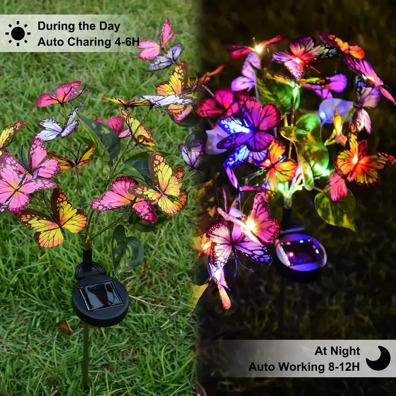 Solar LED Butterfly Garden Lig - Outdoor Lighting Xmas 评论和价格