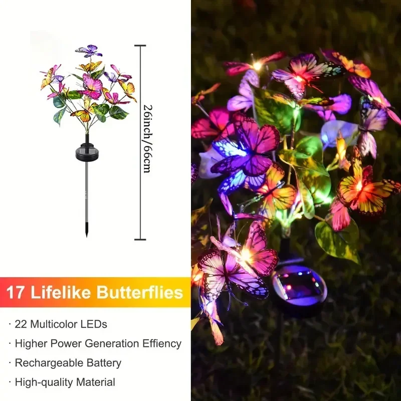 Solar LED Butterfly Garden Lig - Outdoor Lighting Xmas 评论和价格