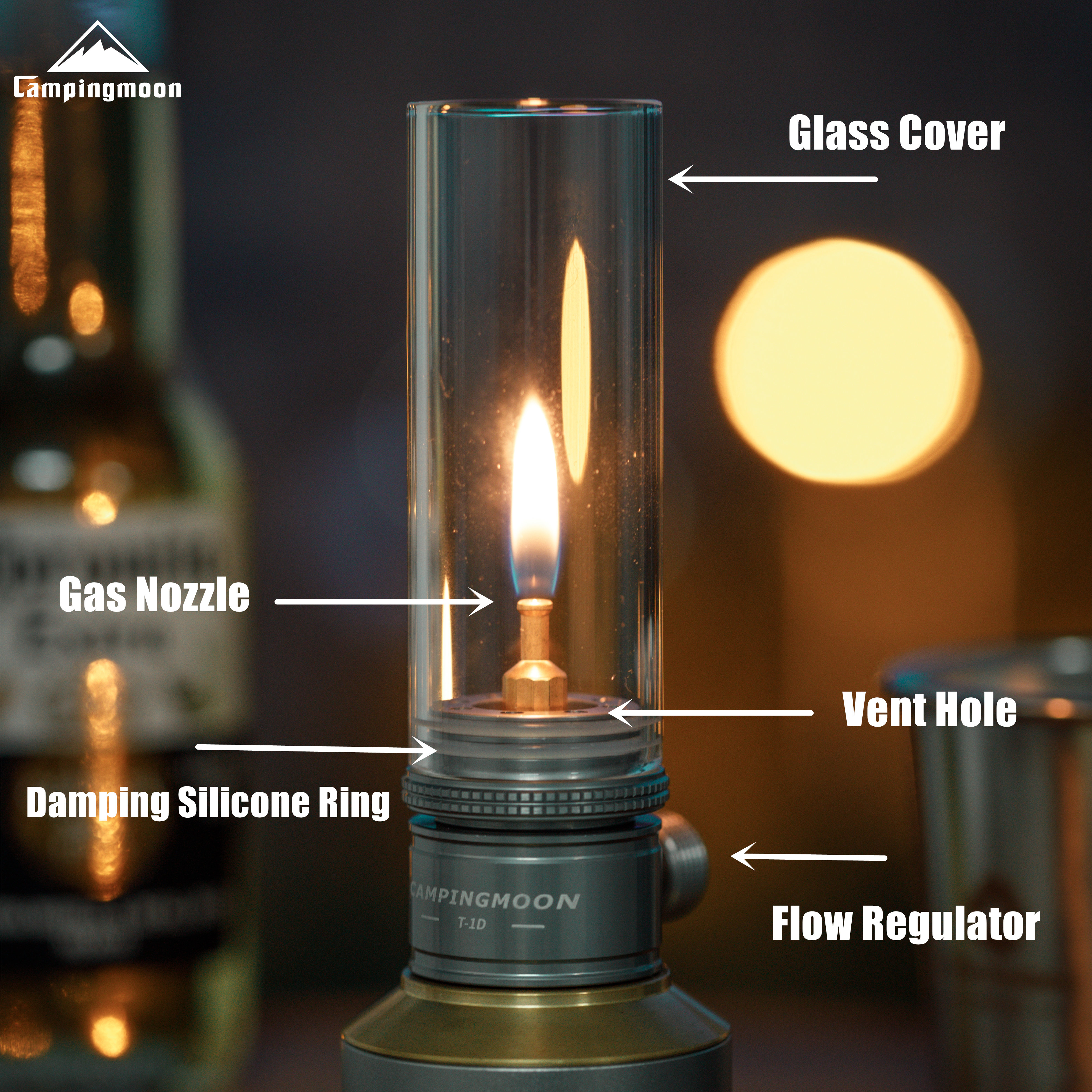 CAMPINGMOON T-1D Flat Gas Core - Outdoor Lighting Youtube 评论和价格