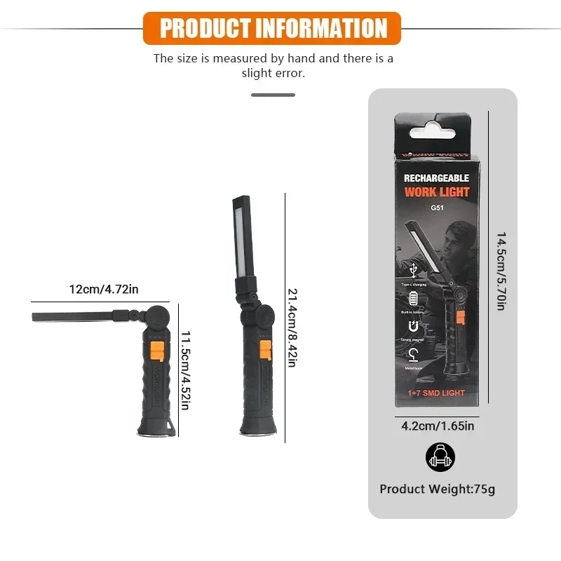 Portable COB LED Flashlight Re - Outdoor Lighting Nearby 评论和价格