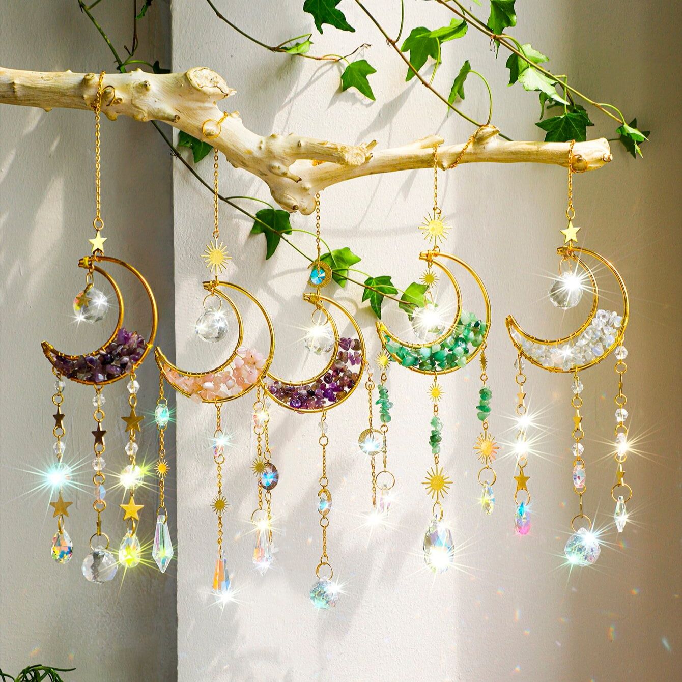 Crystal  Suncatcher Moon Ameth - Outdoor Lighting Xmas 评论和价格
