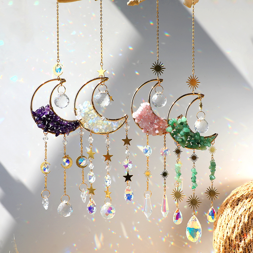 Crystal  Suncatcher Moon Ameth - Outdoor Lighting Xmas 评论和价格