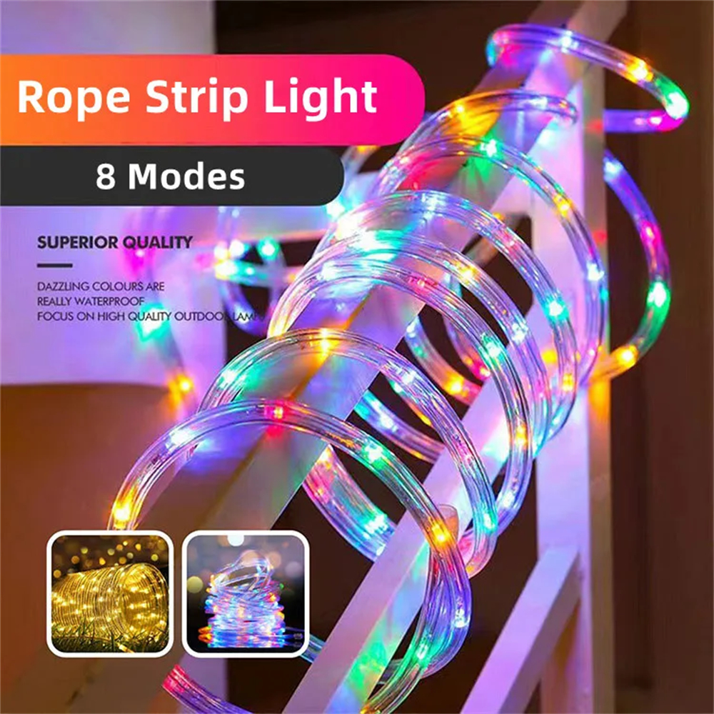 LED Solar Strip Rope Tube Fair - Outdoor Lighting Youtube 评论和价格