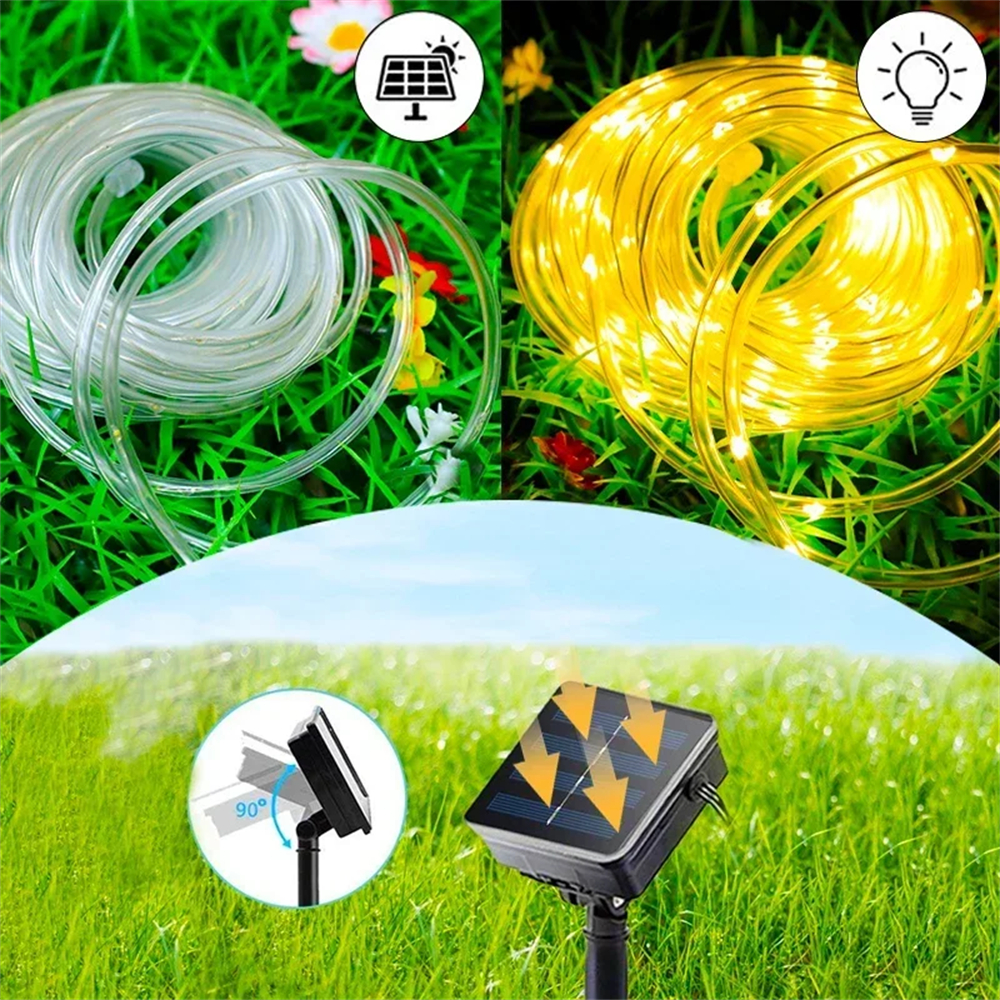 LED Solar Strip Rope Tube Fair - Outdoor Lighting Youtube 评论和价格