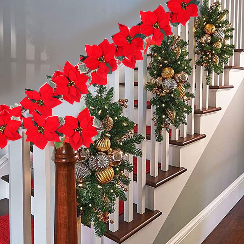 2/3m Christmas Poinsettia Flow - Outdoor Lighting Xmas 评论和价格