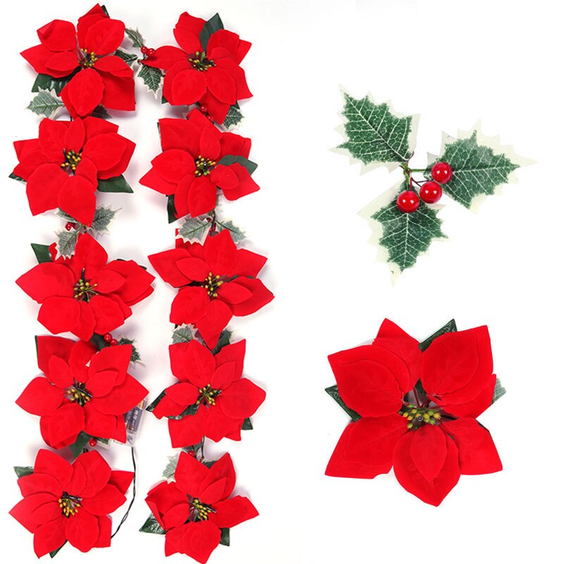 2/3m Christmas Poinsettia Flow - Outdoor Lighting Xmas 评论和价格
