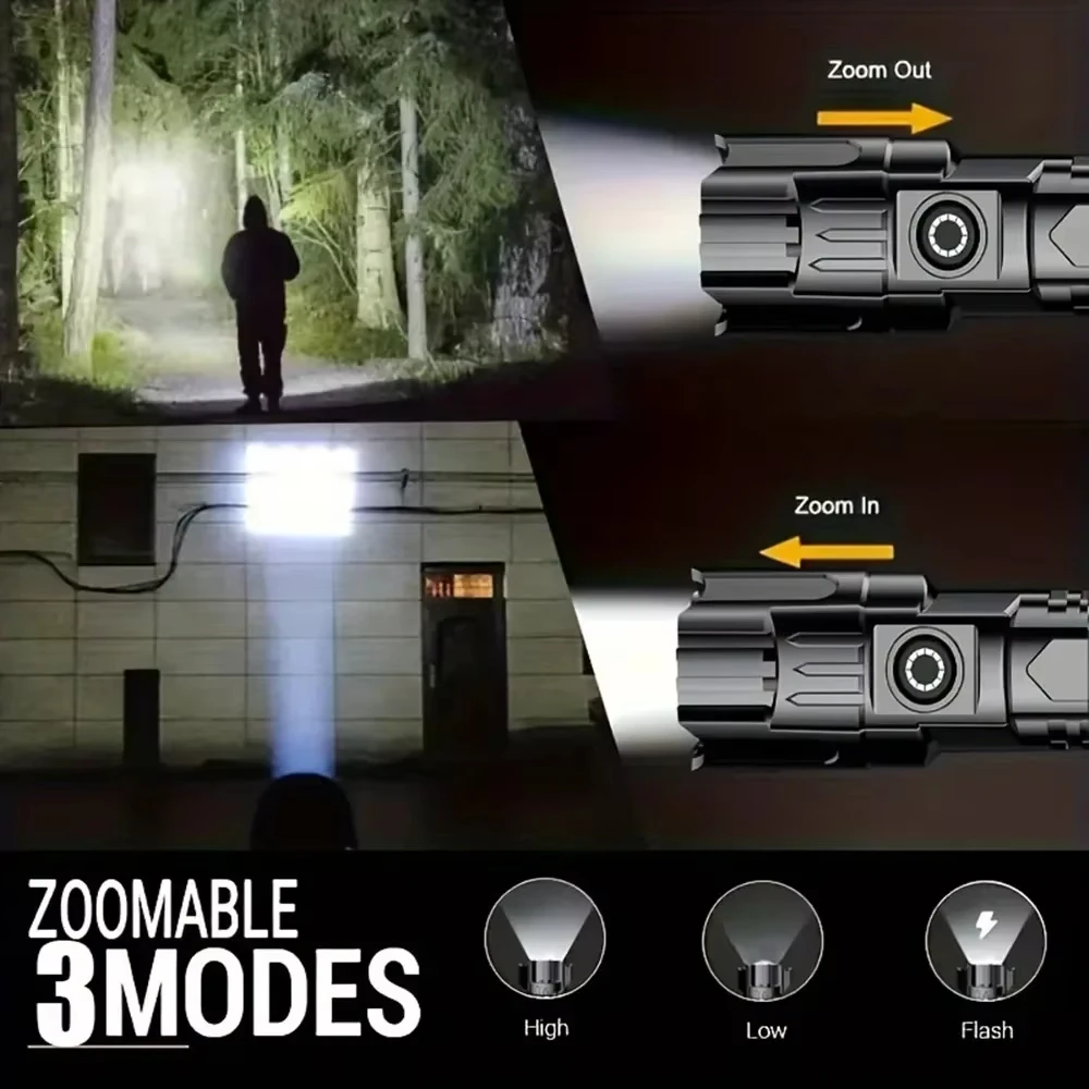 Tactical LED Flashlight 2000LM - Outdoor Lighting Setup 评论和价格