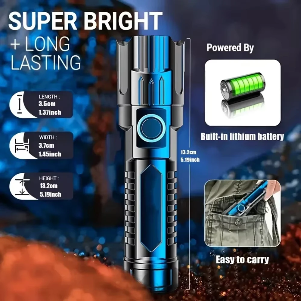 Tactical LED Flashlight 2000LM - Outdoor Lighting Setup 评论和价格