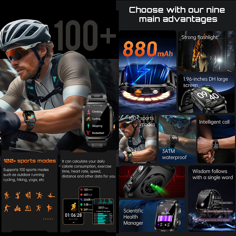 2026 New Men Smart Watch 3ATM  - Outdoor Lighting Ip Rating 评论和价格