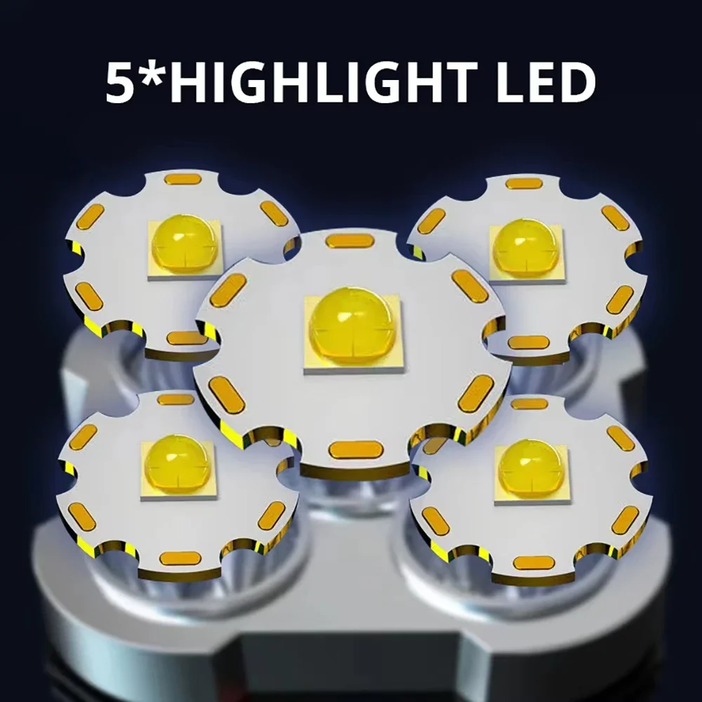 5 LED High Power Led Flashligh - Outdoor Lighting Setup 评论和价格