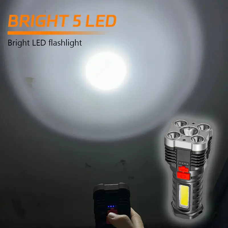5 LED High Power Led Flashligh - Outdoor Lighting Setup 评论和价格
