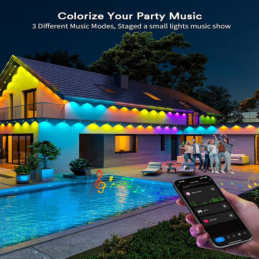 Smart RGBIC Eaves Lights Perma - Outdoor Lighting Under Eaves 评论和价格