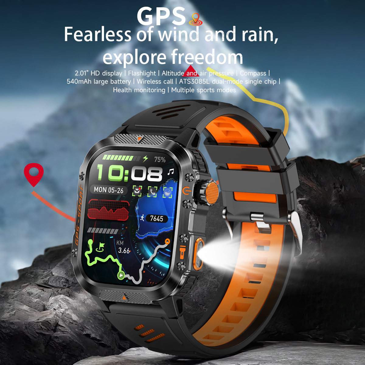 New GPS Smart Watch Bluetooth  - Outdoor Lighting Ip Rating 评论和价格