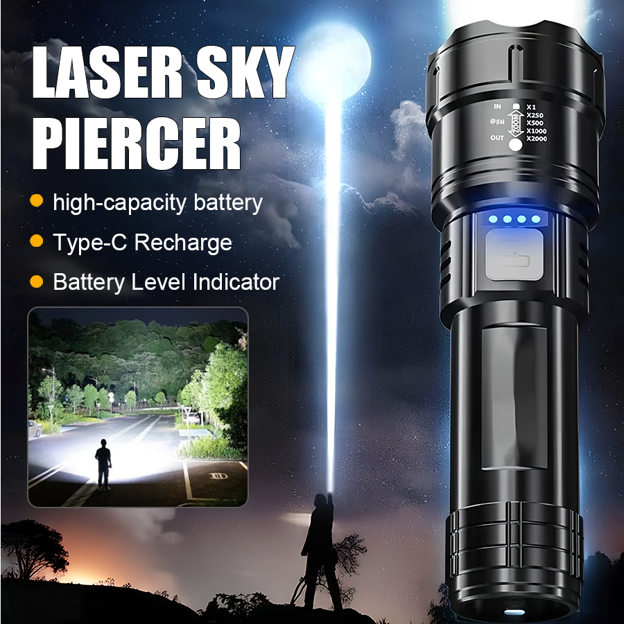 High Power P50 LED Flashlight  - Outdoor Lighting Setup 评论和价格