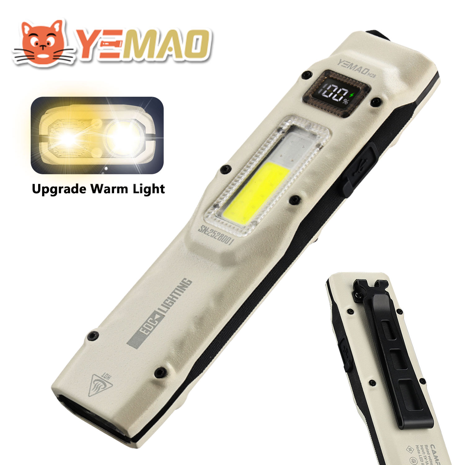 YEMAO M28 Super Bright EDC Fla - Outdoor Lighting Nearby 评论和价格