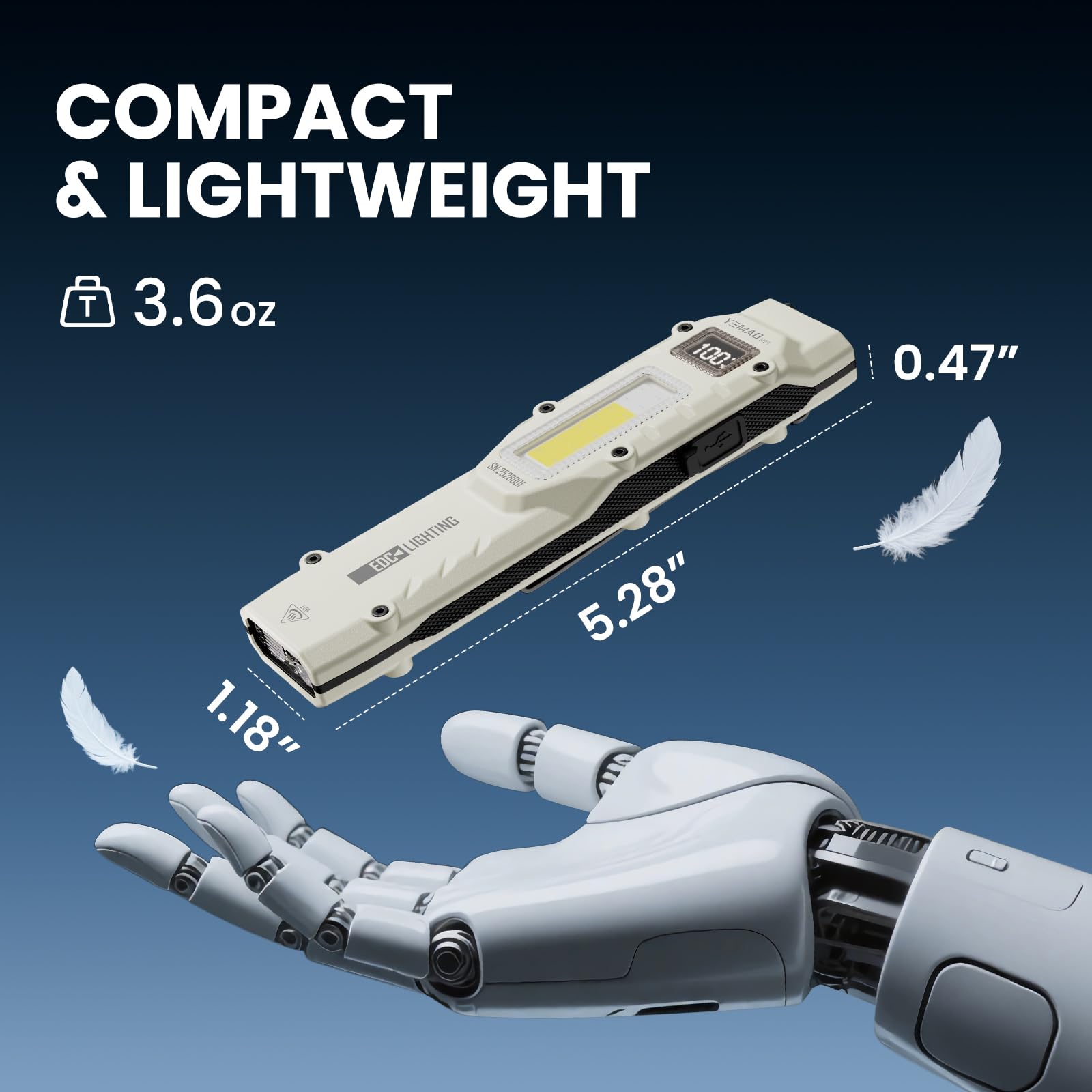YEMAO M28 Super Bright EDC Fla - Outdoor Lighting Nearby 评论和价格