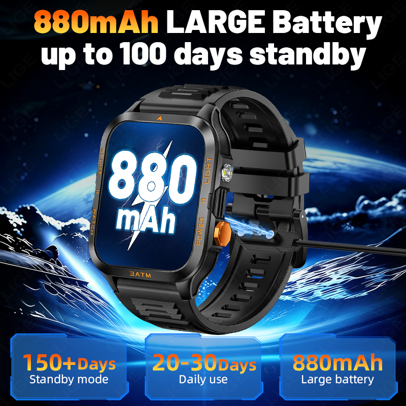 LIGE New 2026 880mAh Large Bat - Outdoor Lighting Ip Rating 评论和价格
