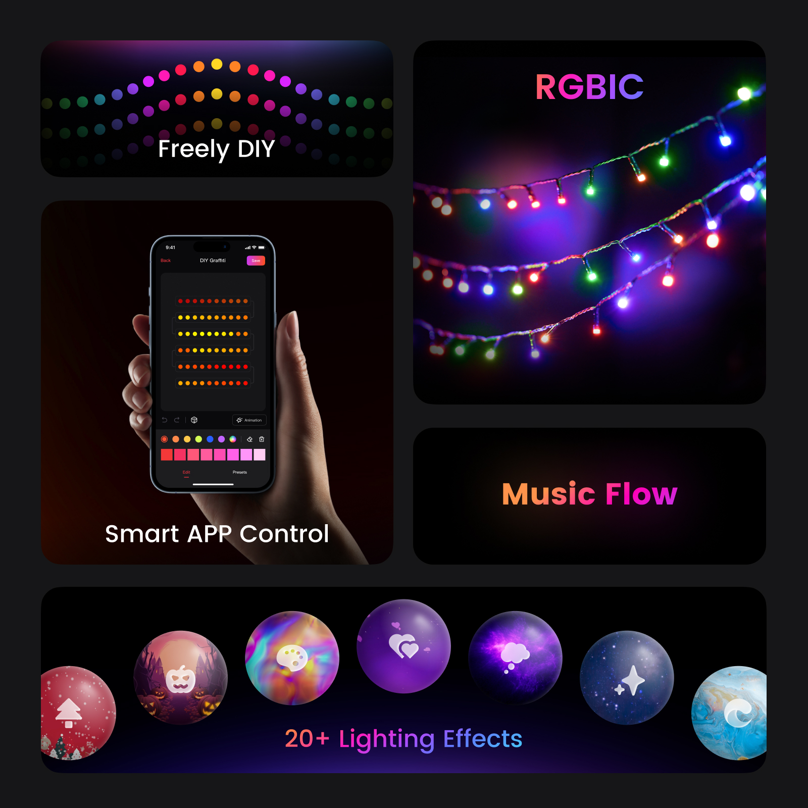YEELIGHT Christmas String Ligh - Outdoor Lighting Xmas 评论和价格