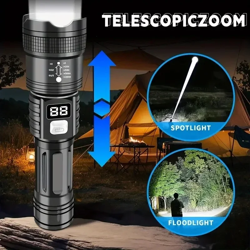 P50 High Brightness Flashlight - Outdoor Lighting Setup 评论和价格