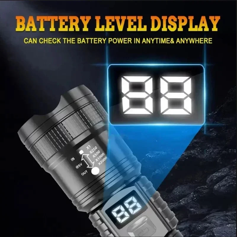 P50 High Brightness Flashlight - Outdoor Lighting Setup 评论和价格