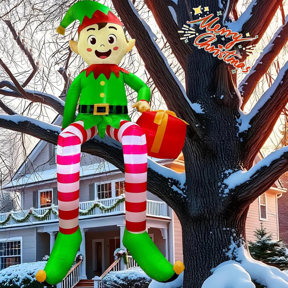 8FT Christmas Inflatables Sitt - Outdoor Lighting Xmas 评论和价格