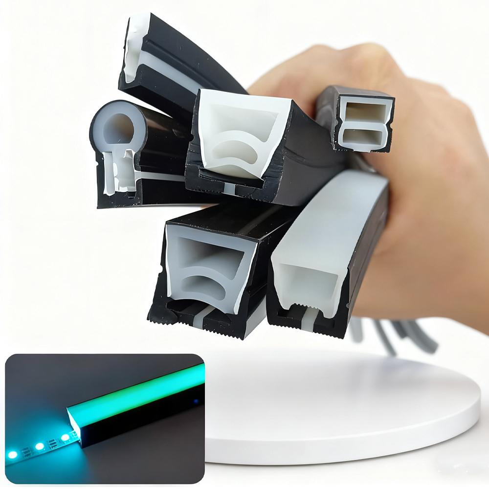 Black Silicone Tube LED Neon L - Outdoor Lighting Youtube 评论和价格