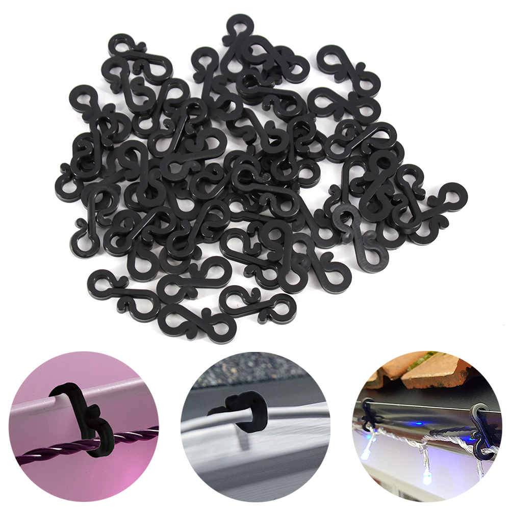 120Pcs Plastic Hooks Gutter Ho - Outdoor Lighting Xmas 评论和价格