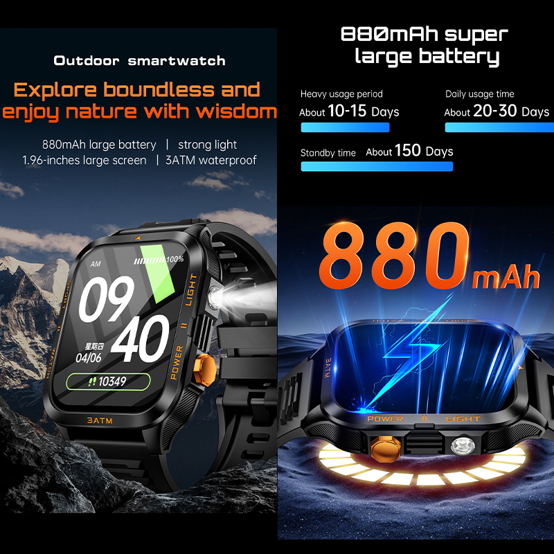 New Men Outdoor Smart Watch Fl - Outdoor Lighting Ip Rating 评论和价格