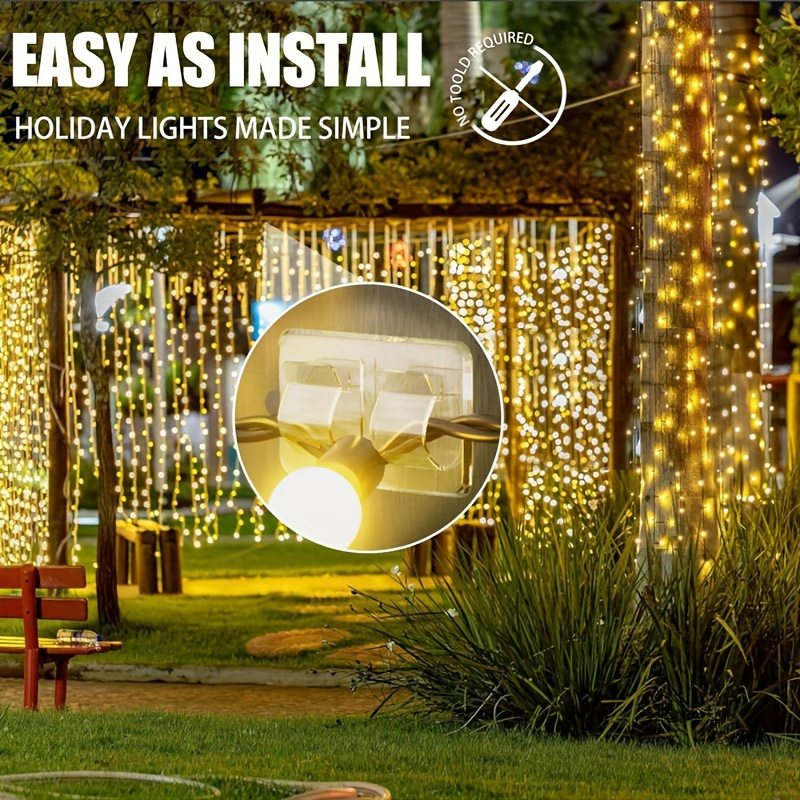 4/10pcs Hooks for Outdoor Stri - Outdoor Lighting Xmas 评论和价格