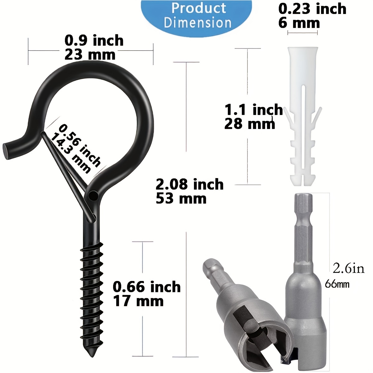 20Pcs Hanger Hooks with Safety - Outdoor Lighting Xmas 评论和价格