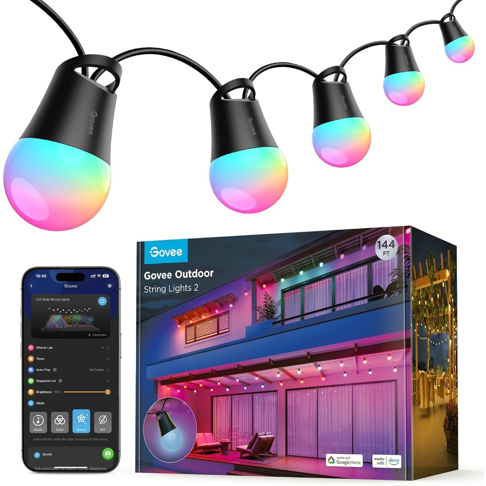 Govee Smart Outdoor String Lig - Outdoor Lighting Govee 评论和价格