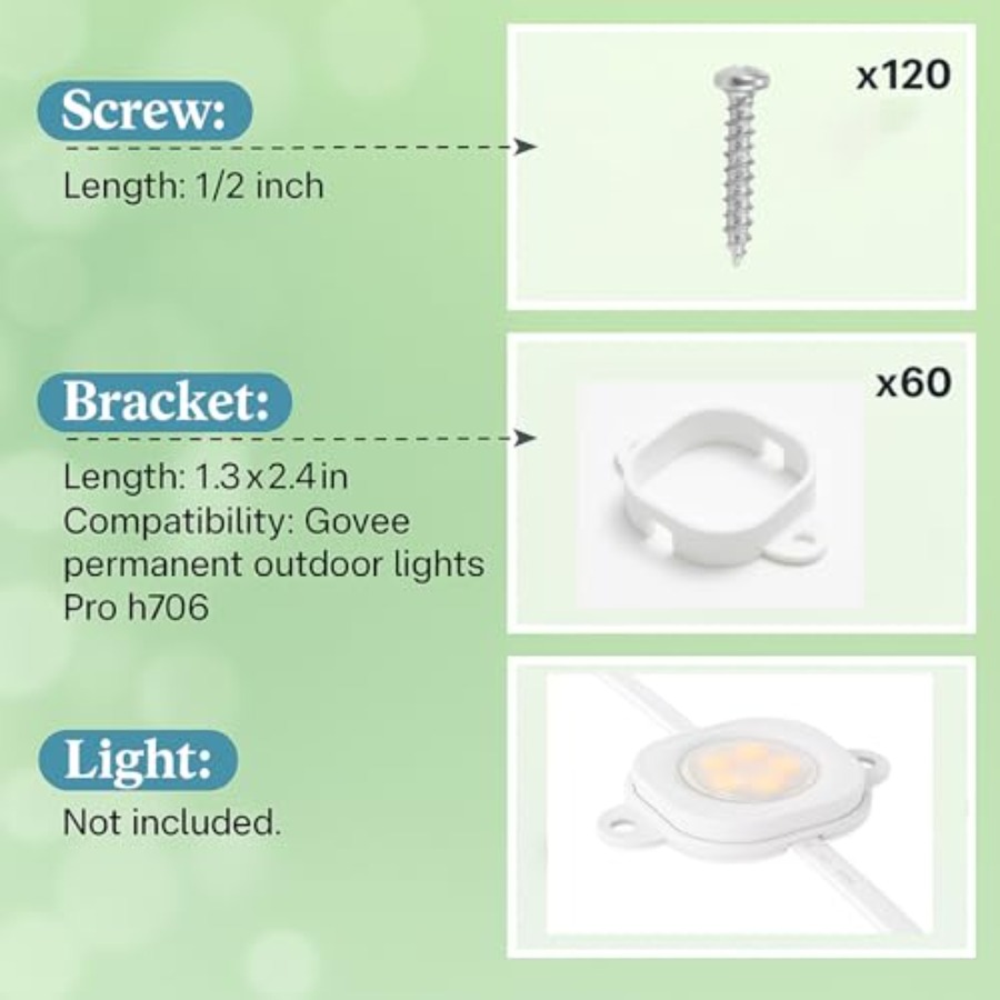 Mounting Clips for Govee Perma - Outdoor Lighting Govee 评论和价格